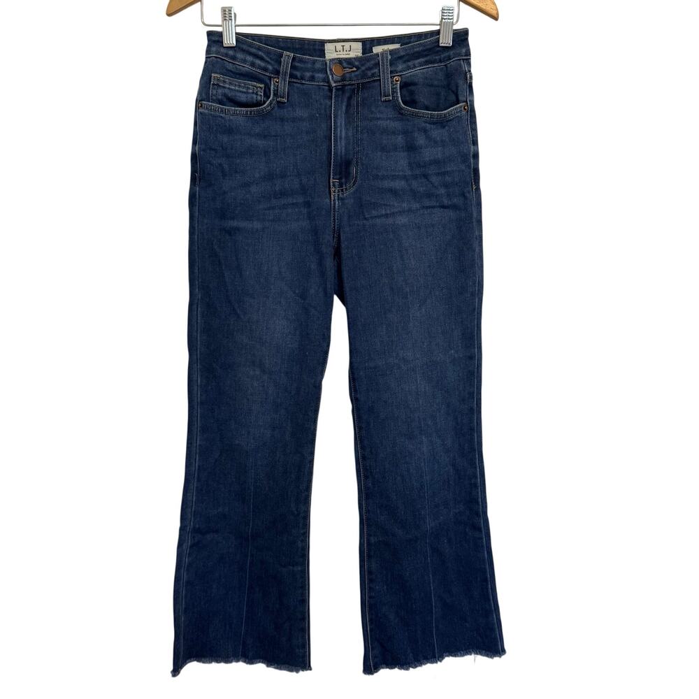 LTH Letter to Juliet Sicily Denim Jeans size 26 High Rise Crop Flare - Picture 2 of 6